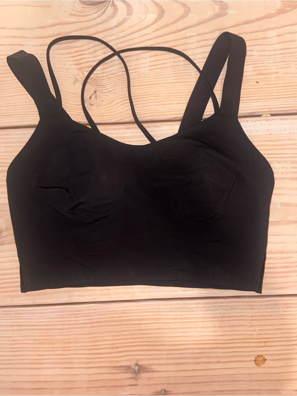 lululemon athletica Black Wireless Sports Bralette